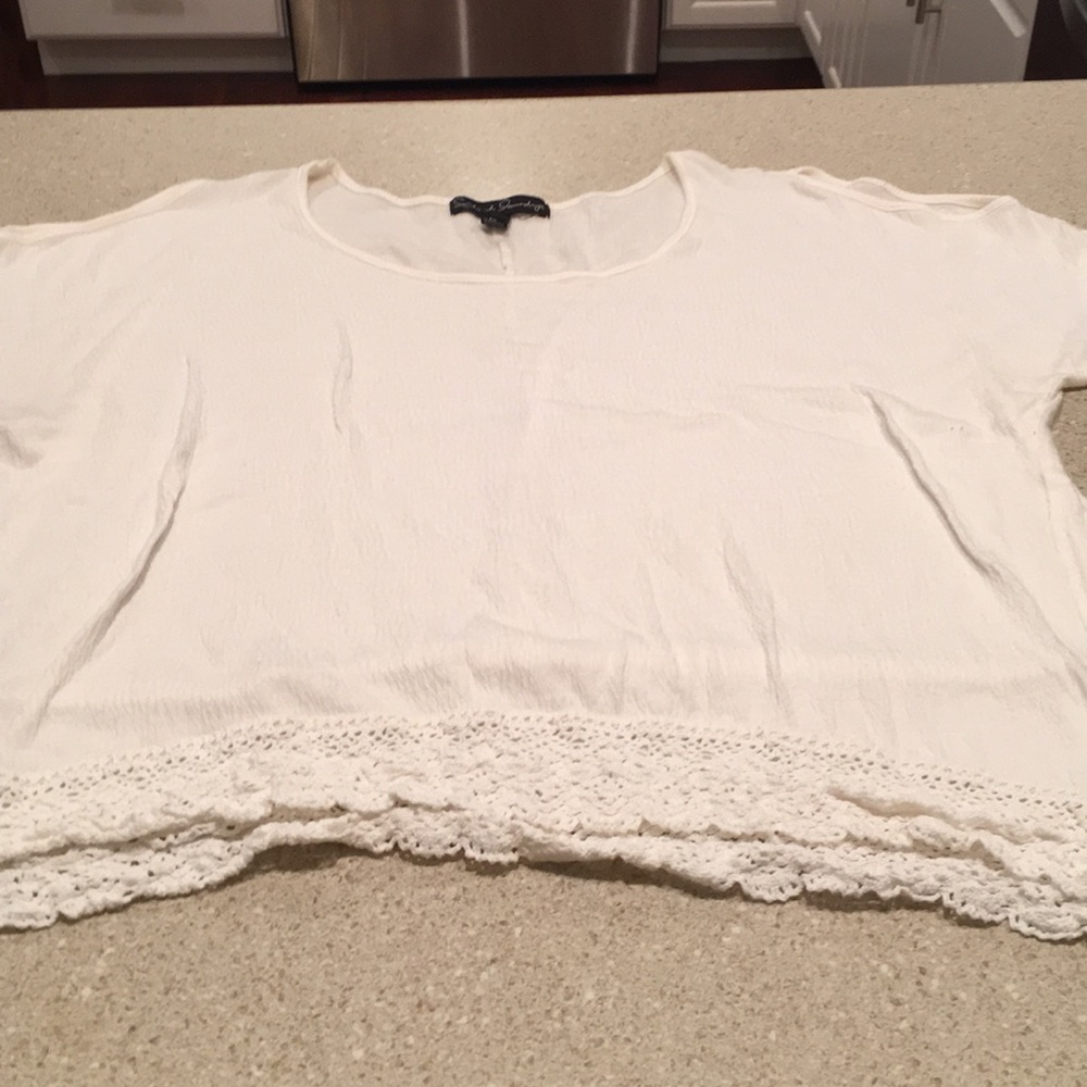 French laundry XL cold shoulder cap sleeve